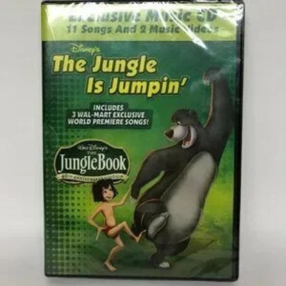 Disney The Jungle Is Jumpin' CD/DVD Green and Black